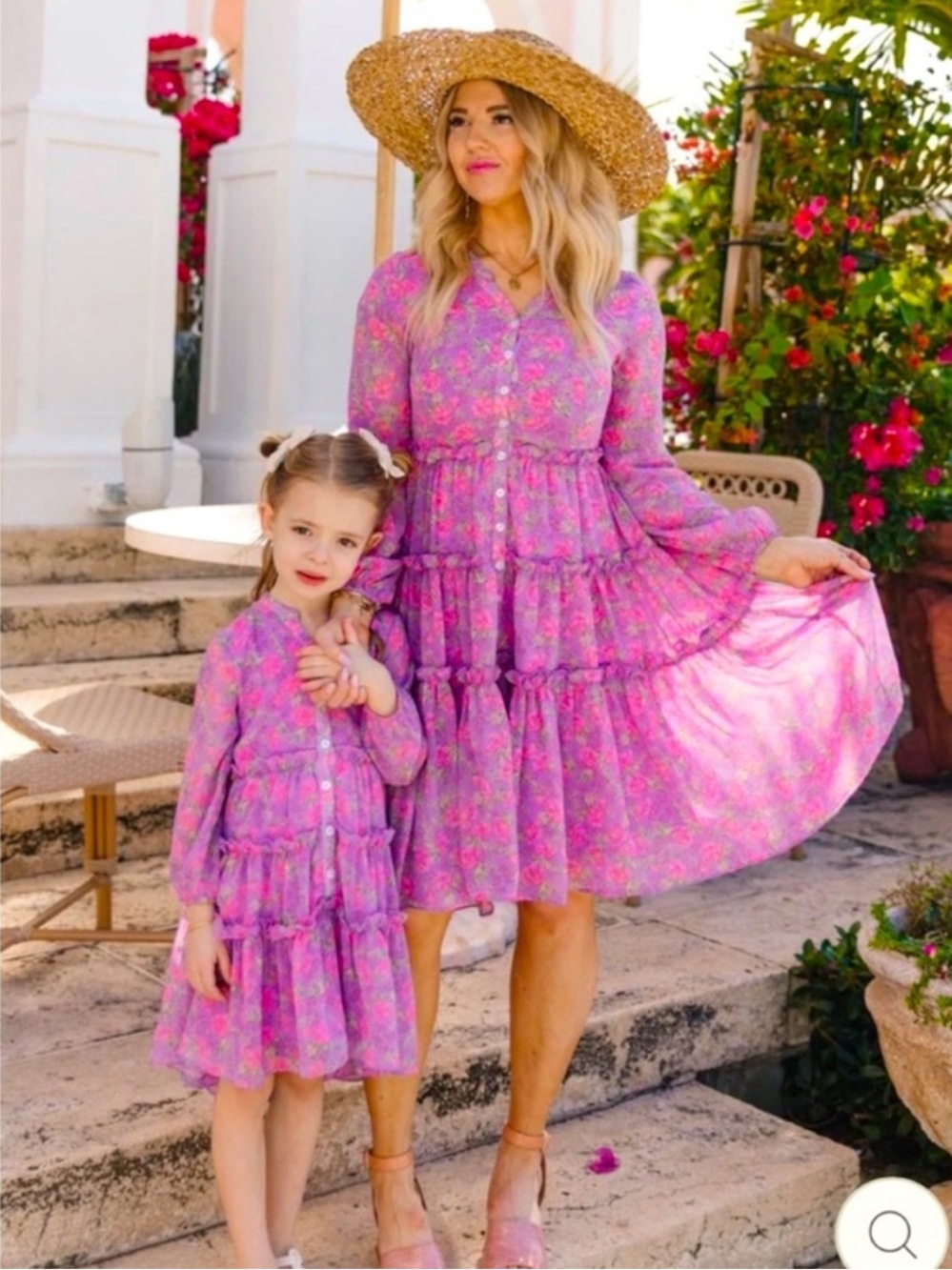 Ivy City Co Lydia Dress in Pink and Purple Floral size 8